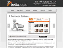 Tablet Screenshot of bettapages.com